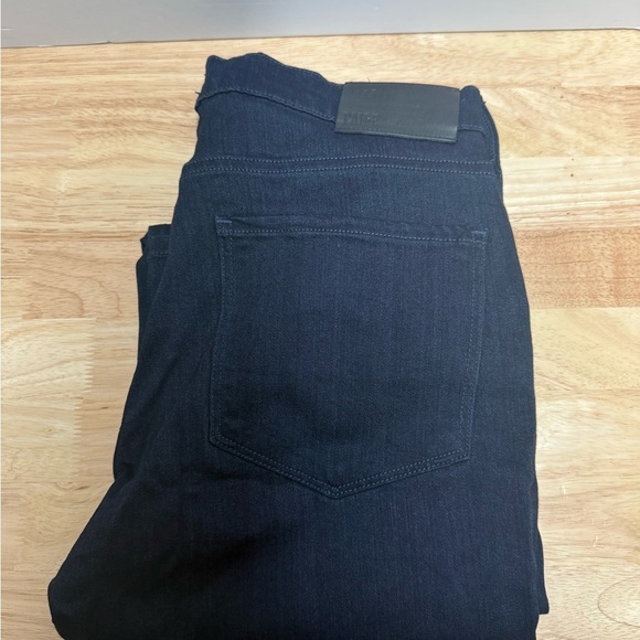 PAIGE Men's Slim Jeans in Dark Blue - Picture 4 of 5